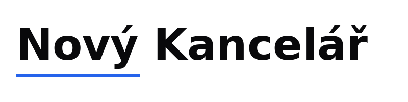 Nový Kancelář logo